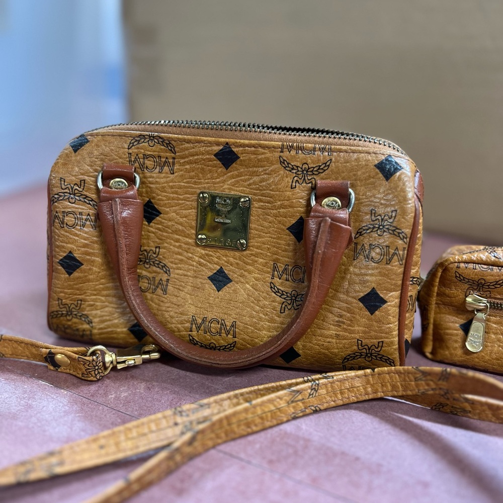 MCM Mini Boston Crossbody Bag Set - Picture 2 of 6